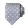 Серый галстук с белыми сердечками Moschino 36034