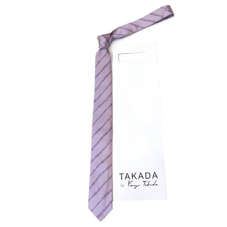 Нежно-лавандовый шелковый галстук Kenzo Takada 826268