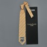 Молодежный шелковый галстук персикового оттенка Christian Lacroix 836931