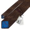 Шоколадный галстук с леопардовыми полосками Roberto Cavalli 824463