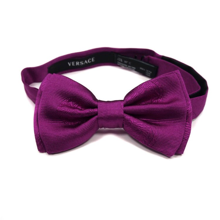 Стильный галстук бабочка с фиолетовым оттенком Versace 812280