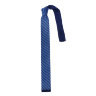 Вязаный галстук глубокого синего цвета с голубыми полосками 822911