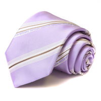 Сиреневый галстук с белыми и черными полосками Moschino 36096