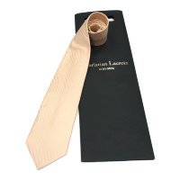 Красивый мужской галстук с волнистыми полосками Christian Lacroix 815134
