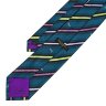 Темно-бирюзовый галстук в яркую полоску Emilio Pucci 848437