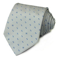 Сероватый галстук с синими вкраплениями Celine 825767